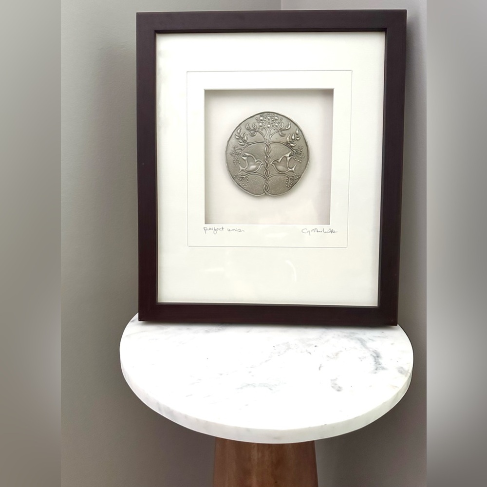 Framed Silver Ornament by Cynthia Webb